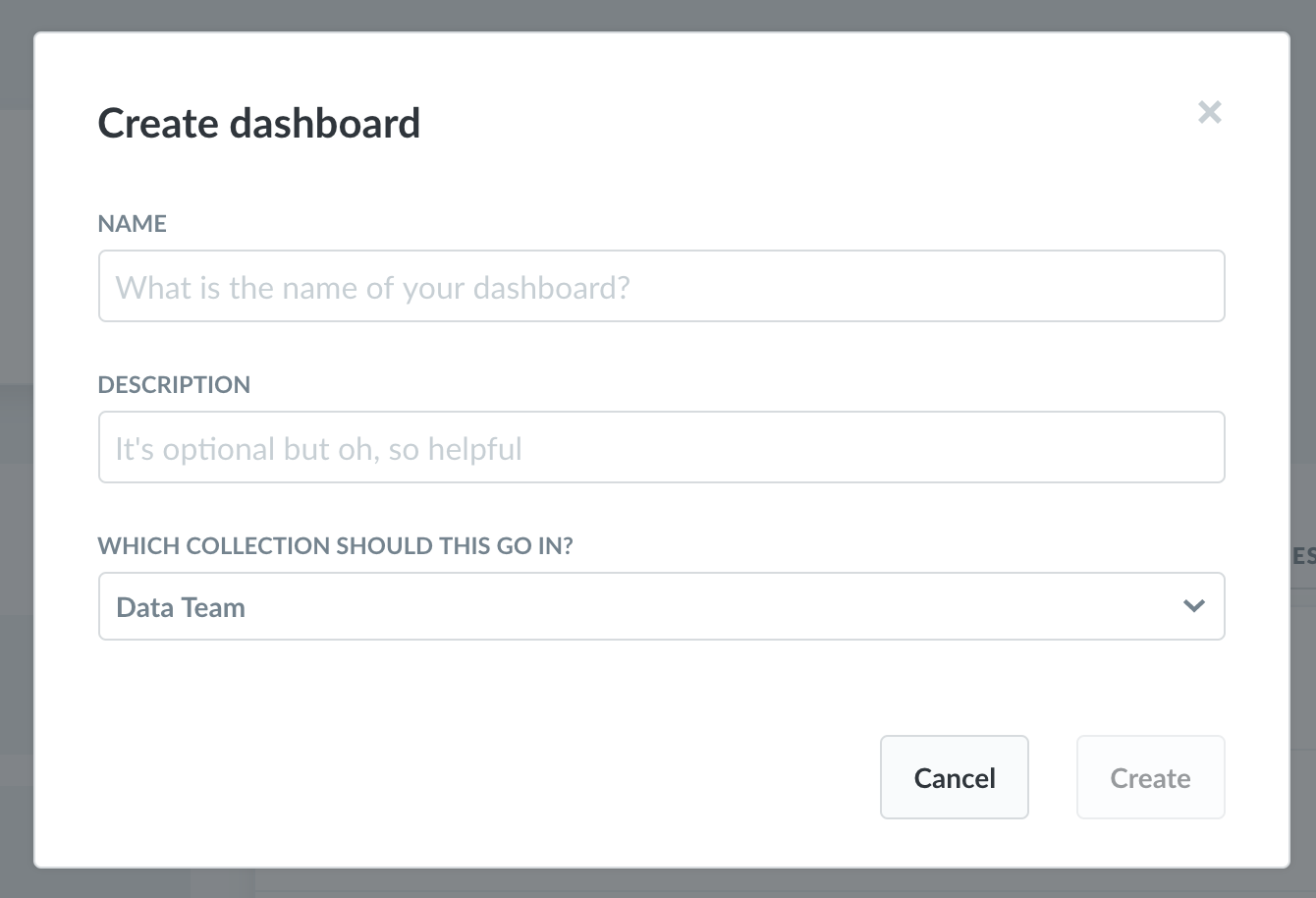 Create Dashboard