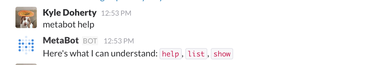 MetaBot help